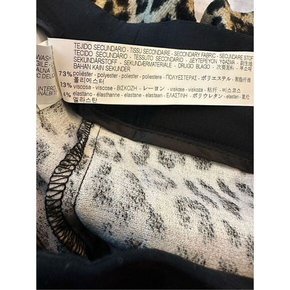 ZARA Cheetah Print Mini Skort Size S - Picture 6 of 6